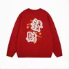 Suéter Ano Novo Chinês Gong Xi Fa Cai Ano da Serpente Animal 2025 Festival da Primavera Véspera de Ano Novo Peça Superior Roupa de Casal Estilo Chinês