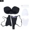 Sutiã inflável com almofadas de silicone push-up de peça única, lingerie invisível para seios pequenos parecerem maiores, suporte push-up, especialmente projetado para fotos de casamento