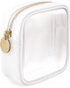Mini bolsa de cosméticos de nailon para mujer, bolsa de almacenamiento de cosméticos de PVC transparente, impermeable, para viaje, disponible en stock