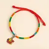 Pulseira de Corda Colorida do Festival do Barco Dragão Corda Vermelha Tecida à Mão Infantil Bebê Pequeno Zongzi Corda de Mão Presente de Lote Festival de Maio