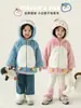 Chaqueta de Peluche con Capucha de Pingüino Nueva de Invierno 2025 para Niñas Wulibu Yiyu con Forro Polar Extra, Engrosada, Cortavientos y Cálida