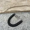 Chaveiro de Corda Elástica, Corda Retrátil Anti-Perda, Porta-Cartão, Pingente de Mola Plástico, Corrente de Cordão Colorida