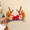 Accesorios para el Cabello de Navidad Pinzas para el Cabello de Reno Lindos para Niños y Adultos Pasadores de Papá Noel Diademas Adornos Pinzas Pequeñas Tocados