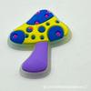 Sapatos furados acessórios diy flor de sapato removível série cogumelo de desenho animado acessórios para sapatos de jardim fivela de epóxi pulseira de pulso de PVC