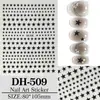 En stock, surtido multicolor de pegatinas para decoración de uñas de estrella de cinco puntas, diseño plano, versátiles para DIY, pegatinas de estrella de cinco puntas para uñas DH509
