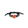 Pulseira Naruto Sharingan Unissex Trançada Acessórios Periféricos de Anime Estilo Casal Pingente Substituível