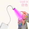 Lâmpada para Nail Art, Lâmpada de Beleza, Lâmpada de Luz Roxa para Cura UV, Luminária de Mesa LED, Lâmpada de Pescoço de Ganso, Luminária de Mesa Criativa, Luz de Leitura com Clipe