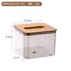 Caja de Pañuelos Transparente Nórdica Caja de Pañuelos Simple Creativa Caja para Servilletas de Papel de Mesa de Sala de Estar del Hogar Caja para Servilletas de Papel de Restaurante Transparente