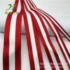Punto de fábrica 100D grano denso cinta rayada tricolor poliéster cinta intercolor ropa tira lateral accesorios de equipaje