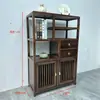 Mesa de Té para Balcón Estilo Canción Madera de Nogal Negro, Mueble para el Hogar Estilo Tradicional, Adecuado para Salas de Estar Pequeñas y Balcones, Mesa de Té y Sillas Integradas