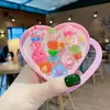 Anillos de Resina de Dibujos Animados para Niños, Anillos de Colores Caramelo, Joyería para Niñas, Anillos Pequeños de Plástico de Dibujos Animados de Princesas, Transfronterizo