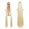 Jifu 100cm cabello lacio caricatura peluca cosplay Universal cabello liso largo femenino seda alta temperatura cabello liso largo fabricantes