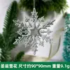 Decoraciones transparentes de copo de nieve de Navidad acrílicas, usadas para arreglos de escena de boda, columnas de carámbanos navideños, adornos de árbol de cristal y colgantes