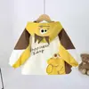 Nuevo Abrigo de Primavera y Otoño para Niños, Cortavientos con Capucha Color Block para Niños, Elegante Chaqueta de Bebé con Bordado de Dinosaurio