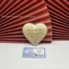 Amor no Dia dos Namorados Chinês Peça de Ouro em Forma de Coração 52mg Ouro Puro 999 Presente de Dia dos Namorados Chinês Ouro Casca d'Água Atacado
