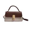 Bolso de Primavera 2025 para Mujer, Bolso Textil Personalizado para Viajero, Color Popular en Contraste, Bolso Cruzado Versátil, Bolso de Hombro Cuadrado Pequeño