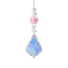 Estilo Luxo Leve Suprimentos para Casamento Pegador de Sol Cor AB Decoração de Árvore de Natal Pequeno Amor Folha de Bordo Floco de Neve Pingente de Cristal