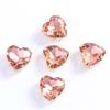 Amor Cristal Vidro Agarrar Diamante Coração Garra de Quatro Cantos Diamante Joias DIY Roupa Sapato Bolsa Anel Intestinal Acessórios de Joias Atacado