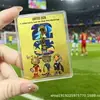 Cartão Dourado Comemorativo da Copa do Mundo de 2026, Coleção de Mascotes Estrela do Futebol Messi, Adesivo Dourado para Celular, Presentes de Merchandise para Fãs