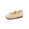 Sapatos Simples de Malha com Laço para Bebê Menina 2025 Primavera e Verão Novo Estilo Sapatos Vazados Respiráveis Slip-On para Meninas