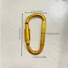 Mayorista Fabricante Mosquetón Tipo 8Cm de Alta Calidad Engrosado con Bloqueo Gancho Rápido Hebilla de Tuerca Hebilla Colgante Mochila de Aleación de Aluminio
