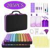 Nuevo kit de pintura de diamantes DIY color degradado bicolor paquete de 30 bolsa de almacenamiento para botellas traje de herramientas para 60 botellas