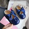 Sapatos de Menina com Laço Sapatos de Couro 2026 Primavera e Outono Novos Estilo Coreano Sapatos de Princesa para Crianças Sapatos Individuais para Meninas Sapatos de Dança