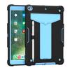 Aplicable a iPad 10.2 color de contraste silicona soporte de PC ranura para bolígrafo para tableta a prueba de caídas iPad 7ma 2019 carcasa protectora
