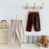 Pantalones de Ropa Infantil Estilo Coreano Ins Primavera y Otoño Nuevo Pana Casual Combinable para Niños y Niñas