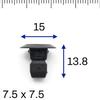 Adecuado para Volkswagen Audi A4A6Q3Q5 parachoques Guardabarros tornillo fijo tuerca Guardabarros hebilla fija