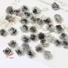 8mm nuevo color luminoso chapado halo resina camelia rosa pequeña diy uña uña uña pasador de pelo material para funda de teléfono móvil