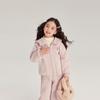 2024 Nuevo Traje Cálido Holgado de Otoño e Invierno Pudín Haru Girls Otoño Chaqueta con Capucha Pantalones Casuales Conjunto de Dos Piezas