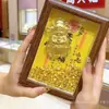 Ano do Cavalo, Fique Rico Imediatamente, Ornamentação Porta-Retrato Bênção Celestial Dourada, Atraia Riqueza, Pequeno Lingote, Tigela do Tesouro, Presente de Ano Novo