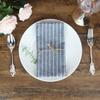 6 Cores 30*40cm linha branca brilhante listrada linho algodão guardanapo estilo japonês jogo americano tapete de isolamento térmico fundo para foto decoração de mesa