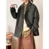 Trajes Retro a Cuadros Otoño e Invierno para Niños y Niñas Estilo Hong Kong Holgados Casuales Chaquetas de Traje Pequeñas Novedades para Hombres