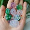 Jade Ice Calcedônia Fivela Segura Pingente 20MM 25mm Calcedônia Fivela Segura Pingente DIY Acessórios