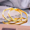 Tienda de Oro Mismo Estilo Pulsera Geométrica de Onda Escama de Dragón Alta Gama Lujo Ligero Imitación Oro de Arena Vietnamita Superficie de Panal Pulsera de Puntos