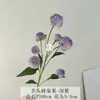 Flores Artificiais em Formato de Colmeia Multi-Cabeças com Frutas e Cebolinha para Decoração de Casa, Crisântemos Artificiais Estilo Fresco para Arranjos de Salão de Casamento
