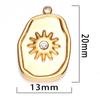 Lua estrela pingente de aço inoxidável diamante pressão de óleo pingente pulseira colar brincos DIY pingente de titânio produção de aço