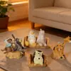 Adornos de Taburete Tocón de Árbol de Hongo, Taburetes Individuales/Dobles de Tocón de Árbol Grandes y Pequeños, Accesorios de Paisajismo para Micro Paisajes, Decoraciones Hechas a Mano para Bricolaje