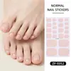 Película de Esmalte de Uñas de Color Sólido Nueva Transfronteriza Zhengxiang Pegatinas para Uñas Popular en Amazon Pegatinas para Uñas de los Pies Pegatinas Adhesivas para Uñas Europeas y Americanas