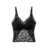 Camisola Popular de Renda Vazada para Comércio Exterior Transfronteiriço com Bojos, Sem Costura Tamanho Grande Emagrecedora de Verão Fina Costas Bonitas Roupa Íntima
