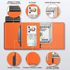 Amazon nueva cartera para hombre trifold de fibra de carbono a contraste de color tarjetero de gran capacidad para tarjetas bala automática tarjetero AirTag