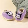 Sapatos de Algodão Infantis para Meninos e Meninas, Pantufas de Algodão com Desenhos Animados, Pantufas Quentes Felpudas com Cobertura de Calcanhar, Pantufas de Algodão com Desenhos Animados para Bebês e Crianças