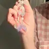 Pingente de garrafa de desejo de estrela, corrente para celular DIY, decoração fofa estilo ins, sino dos ventos, alça de bolsa, chaveiro, corrente para pendurar