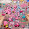 Kirby lindo Estrella Kirby caricatura gelatina 3D pegatina diario DIY funda de teléfono decoración de tableta pegatina impermeable