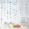 Venta Caliente de Amazon Copo de Nieve Arcoíris Decoración de San Valentín Pestaña Cumpleaños Boda Fiesta Decoración de Ventana Costura Pestaña