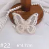 60 Tipos de Flores y Mariposas Bordadas en Beige Materiales Decorativos, Adornos para Ropa, Accesorios de Bordado, Arte Textil, Accesorios Textiles para el Hogar