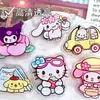 Clip de Polipropileno Sanrio de Verano Dibujos Animados Periféricos Acrílico Doble Cara Sencillo y Lindo Clip Organizador de Papeles de Examen Kuromi