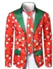 Outono de 2026 Nova Estação Independente da Amazon Moda Camisa de Manga Longa Estampada em 3D Camisa de Natal Vestuário Masculino